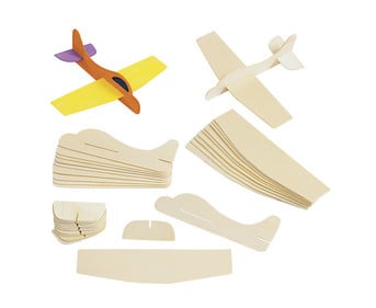 Holzbausatz Flugzeuge 12 Stück