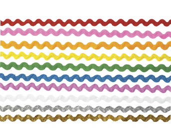 Zickzack Band 10 Farben
