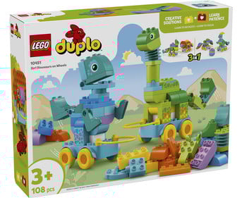 LEGO® DUPLO® Dinos auf Rädern 3 in 1 Set