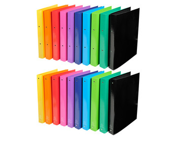 Exacompta Ringbücher aus Karton DIN A4 bunt 10 Stück
