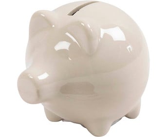 Sparschwein zum Selbstgestalten 10 Stück