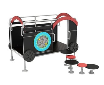 Eingangswagen Waggon Roter Zug