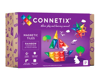 Connetix Starterset Regenbogenfarben 60 teilig