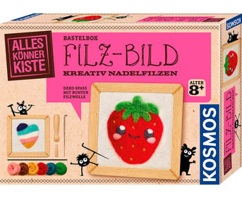 KOSMOS Bastelbox Filz Bild Kreativ Nadelfilzen
