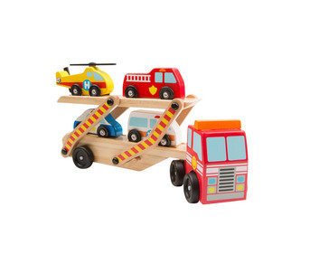 Auto Transporter aus Holz