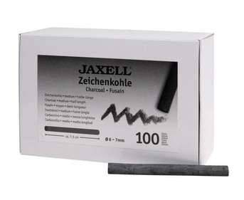 JAXELL Zeichenkohle Ø 6 7mm mittel 100 Stück