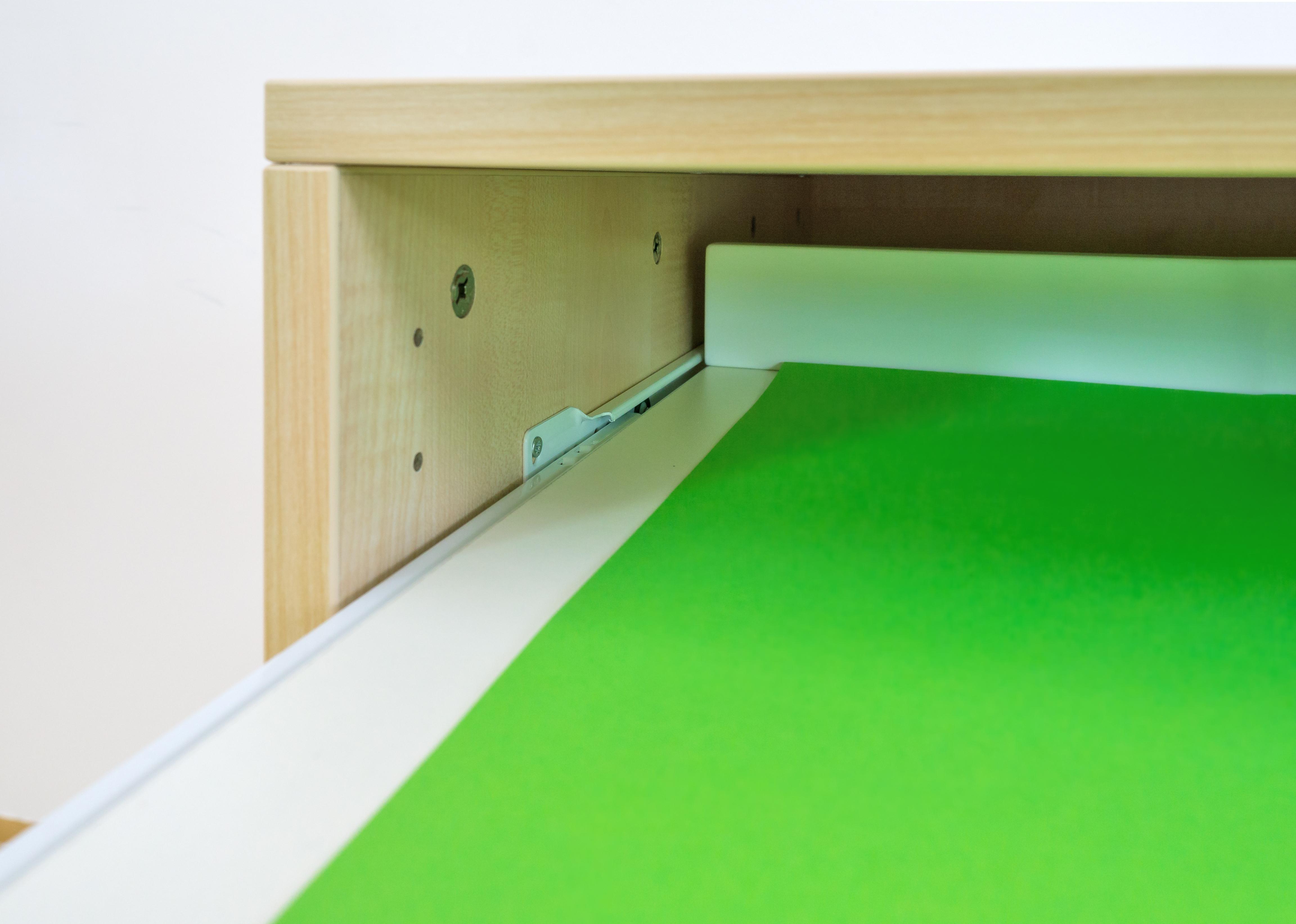 Flexeo Papier- und Bilderschrank mit 4 großen und 8 kleinen Auszügen