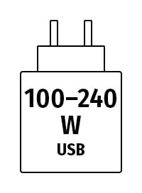Netzstecker 100 - 240 W USB