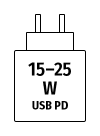 Netzstecker 15 - 25 W USB PD