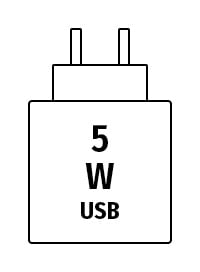 Netzstecker 5 W USB