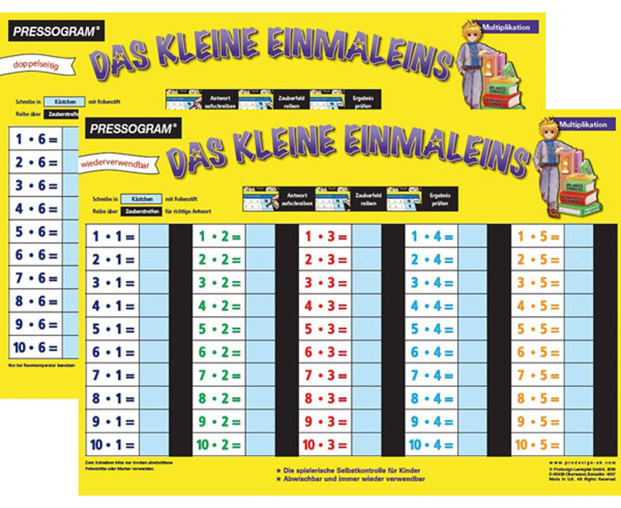 1 X 1 Ein Mal Eins Einmaleins Rechnen Mathematik – RUAUE