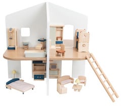 Betzold Puppenhaus natur, 2-stöckig