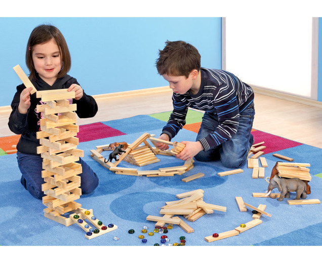 400 Stück Set Hopla-Bau Brettchen Kinder Kreativität bauen spielen Konstrukti 